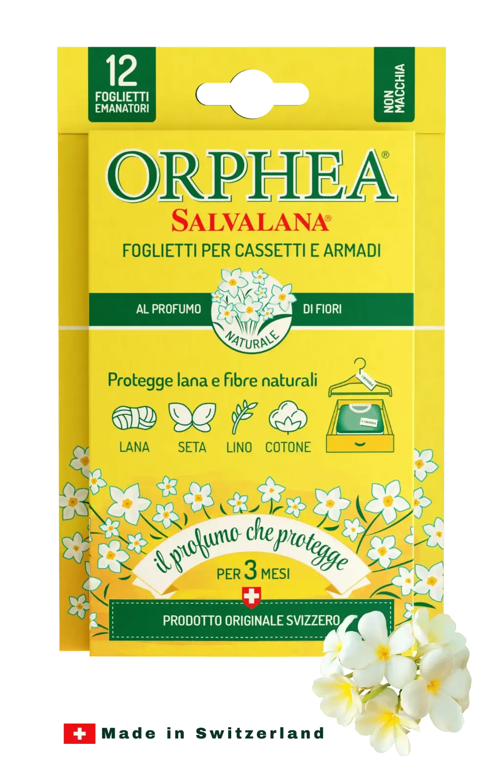 Orphea® ჩრჩილის საწინააღმდეგო სურნელოვანი ფირფიტები - ჩრჩილისგან დაცვა. ყვავილების სურნელი