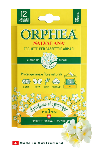 Orphea® ჩრჩილის საწინააღმდეგო  სურნელოვანი ფირფიტები - ჩრჩილისგან დაცვა. ყვავილების სურნელი