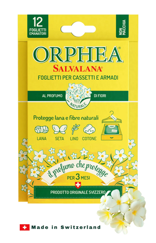 Orphea® ჩრჩილის საწინააღმდეგო  სურნელოვანი ფირფიტები - ჩრჩილისგან დაცვა. ყვავილების სურნელი