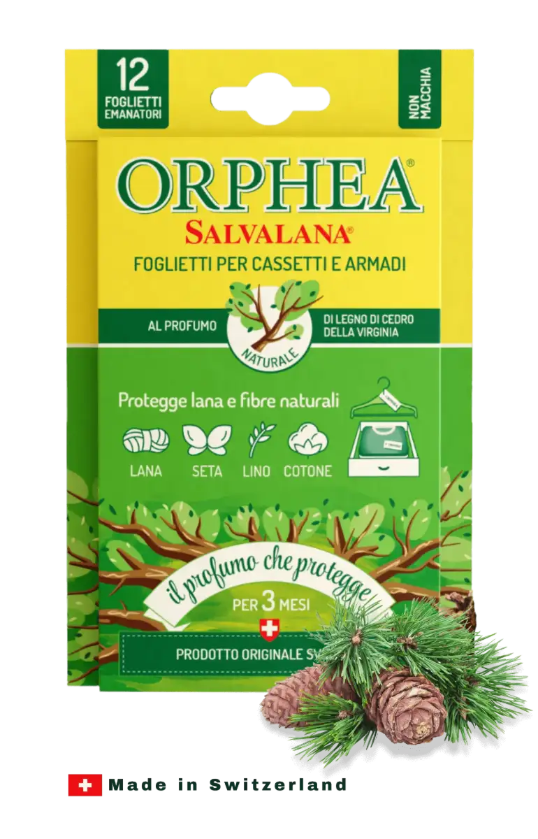 Orphea® ჩრჩილის საწინააღმდეგო  სურნელოვანი ფირფიტები - ჩრჩილისგან დაცვა. ვერჯინიის კედრის ხე
