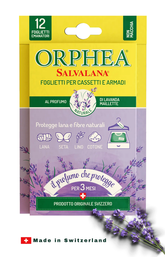 Orphea® ჩრჩილის საწინააღმდეგო  სურნელოვანი ფირფიტები - ჩრჩილისგან დაცვა. ლავანდა მილეტე