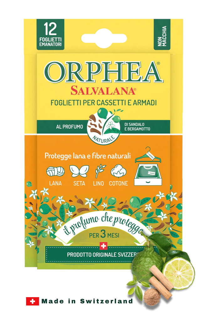 Orphea® ჩრჩილის საწინააღმდეგო  სურნელოვანი სანდლის ხე და ბერგამოტი  - ჩრჩილისგან დაცვა