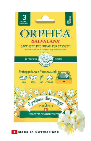 Orphea® ჩრჩილის საწინააღმდეგო  სურნელოვანი ტომრები - ჩრჩილისგან დაცვა