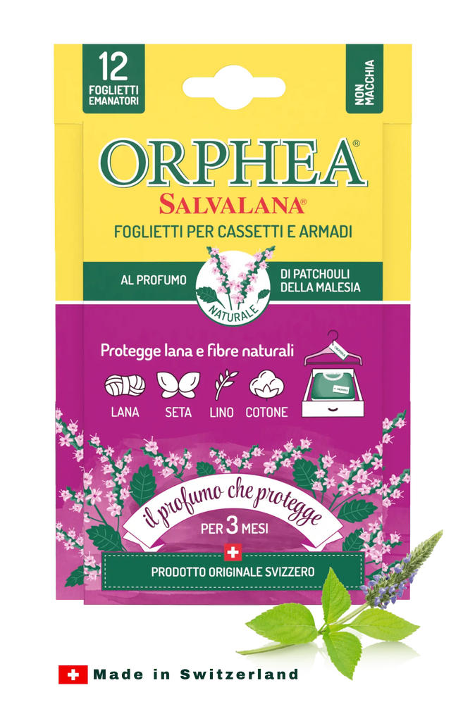 Orphea® ჩრჩილის საწინააღმდეგო  სურნელოვანი ფირფიტები - ჩრჩილისგან დაცვა. მალაიზიური პაჩული