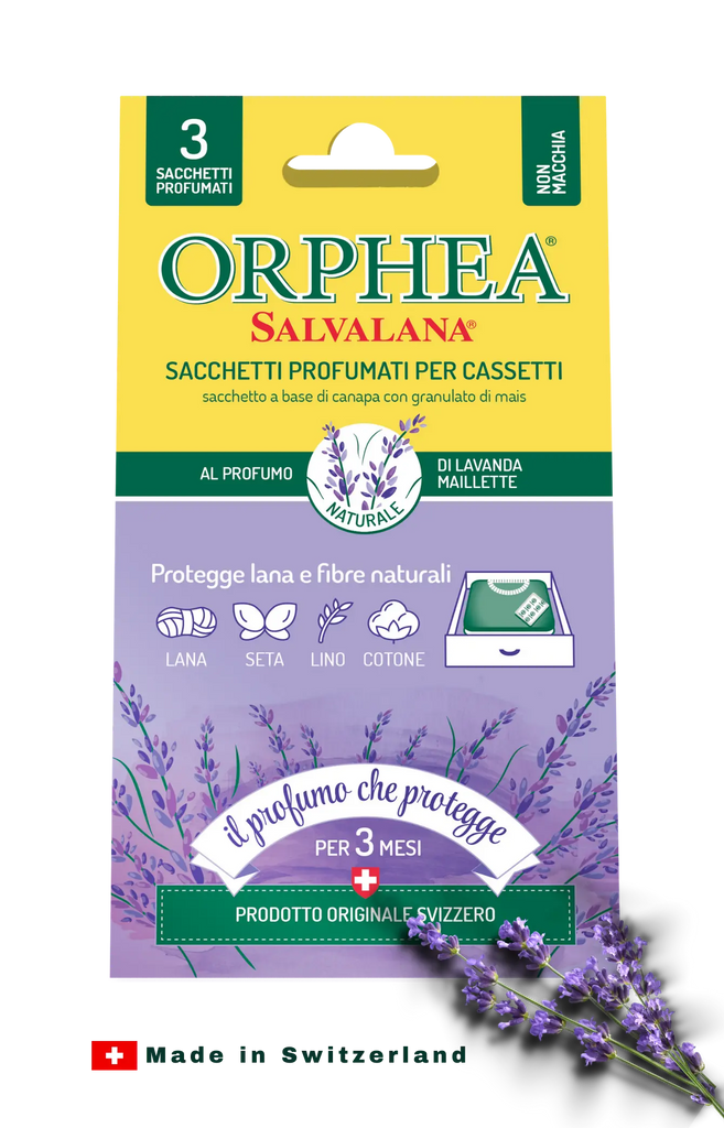 Orphea® ჩრჩილის საწინააღმდეგო  სურნელოვანი საკიდები - ჩრჩილისგან დაცვა. ლავანდა მილეტე